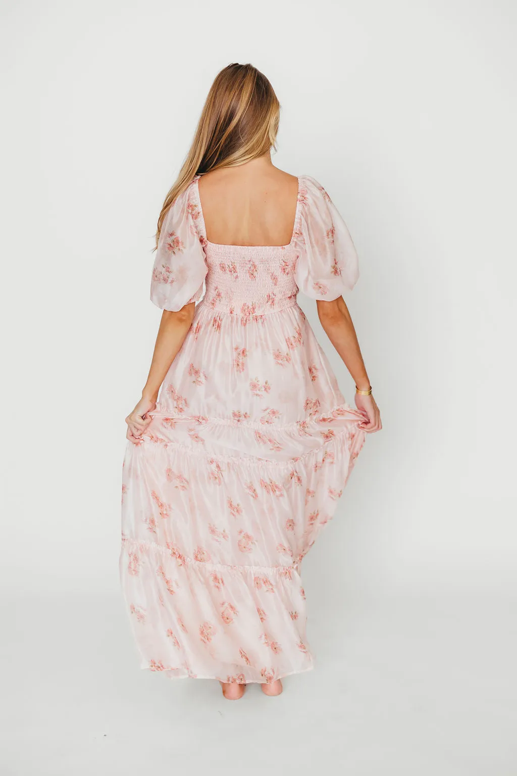 Sarah Maxi Dress in Pink Floral sold by Worth Collective product image thumbnail 5