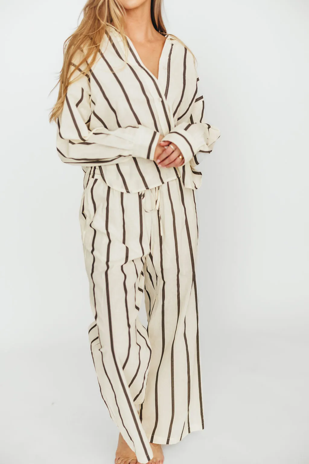 Rowan Pants in Black Stripe *Final-Sale* sold by Worth Collective product image thumbnail 5