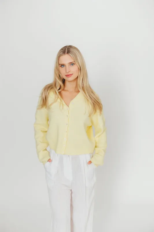 Piper Cardigan Top in Butter sold by Worth Collective