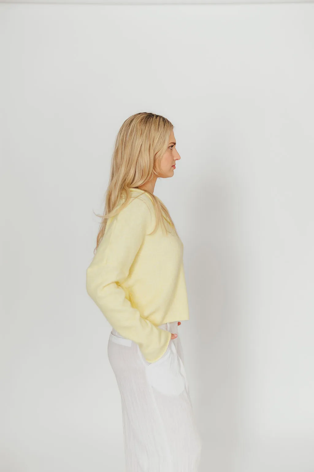 Piper Cardigan Top in Butter sold by Worth Collective product image thumbnail 4