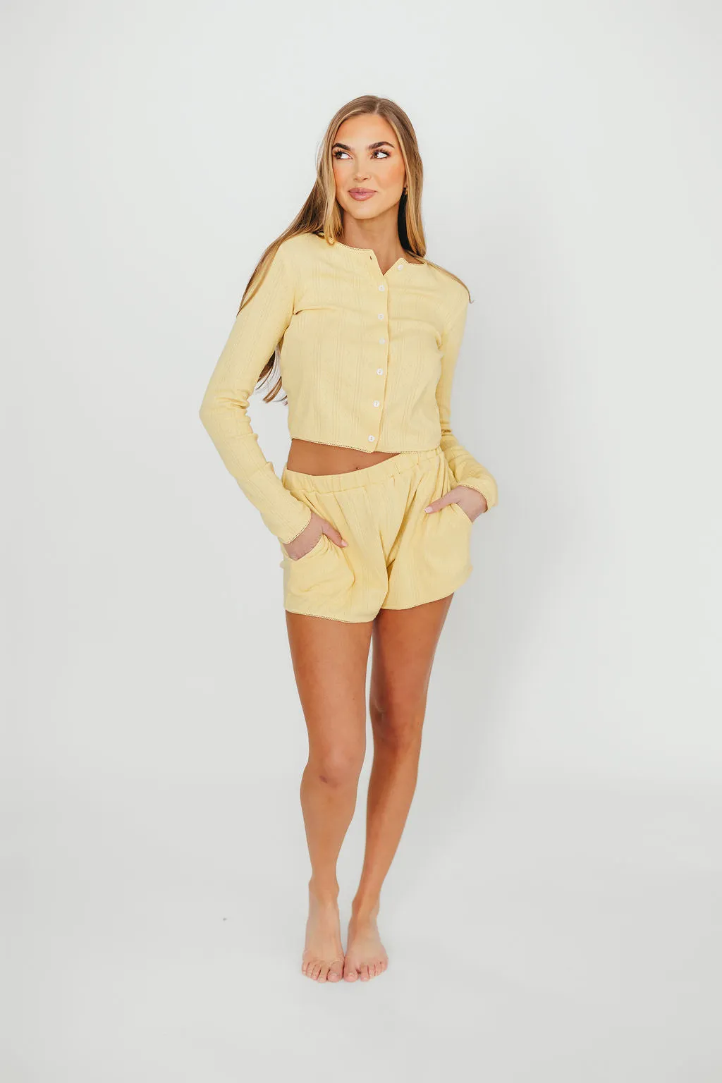 Andie Pointelle Short in Butter sold by Worth Collective product image thumbnail 5