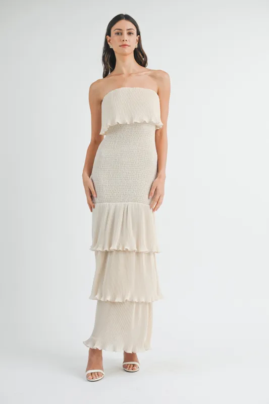 Magnolia Tiered Ruffle Maxi Dress - Ivory | Parallel