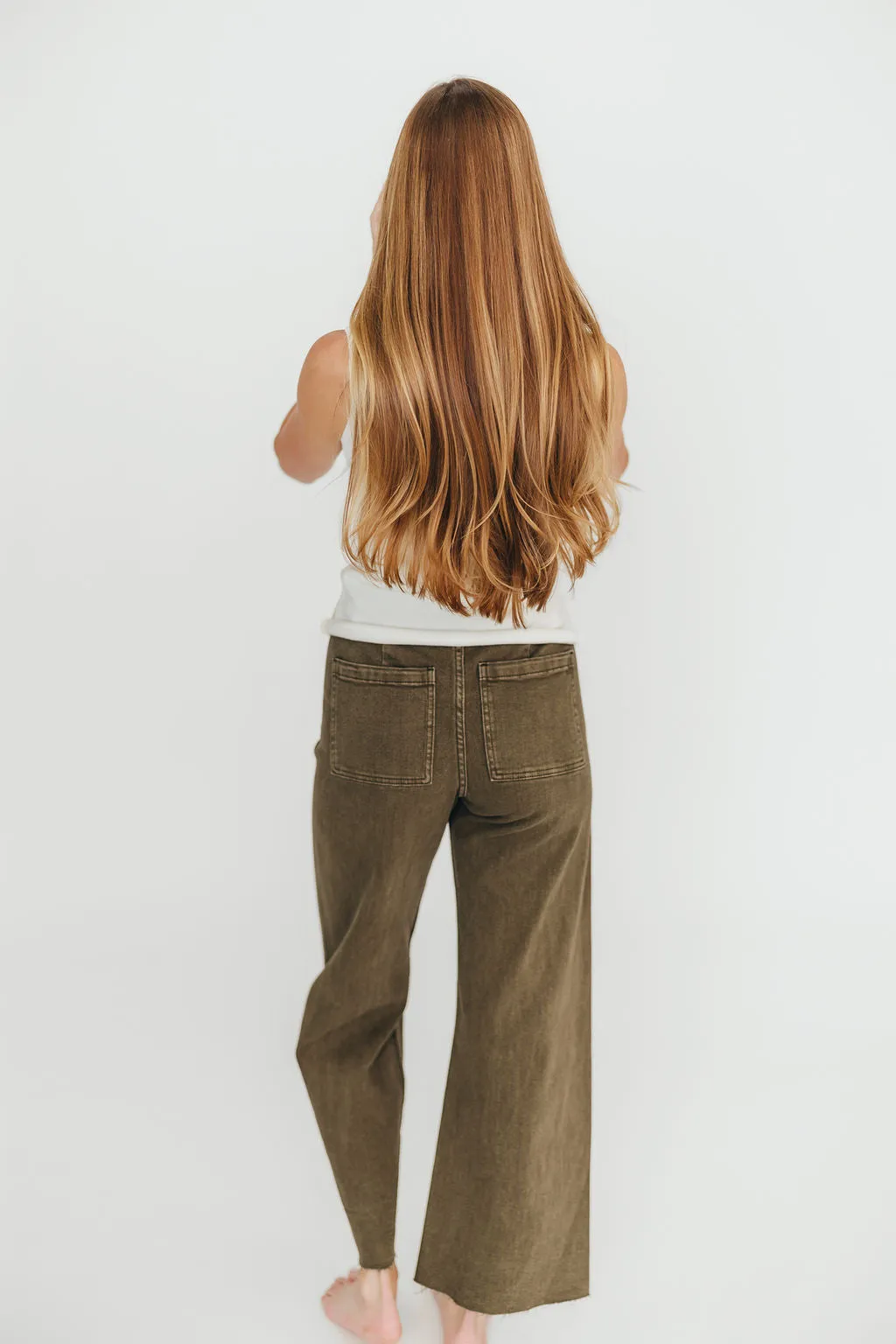 Corin Pants in Faded Olive sold by Worth Collective product image thumbnail 4