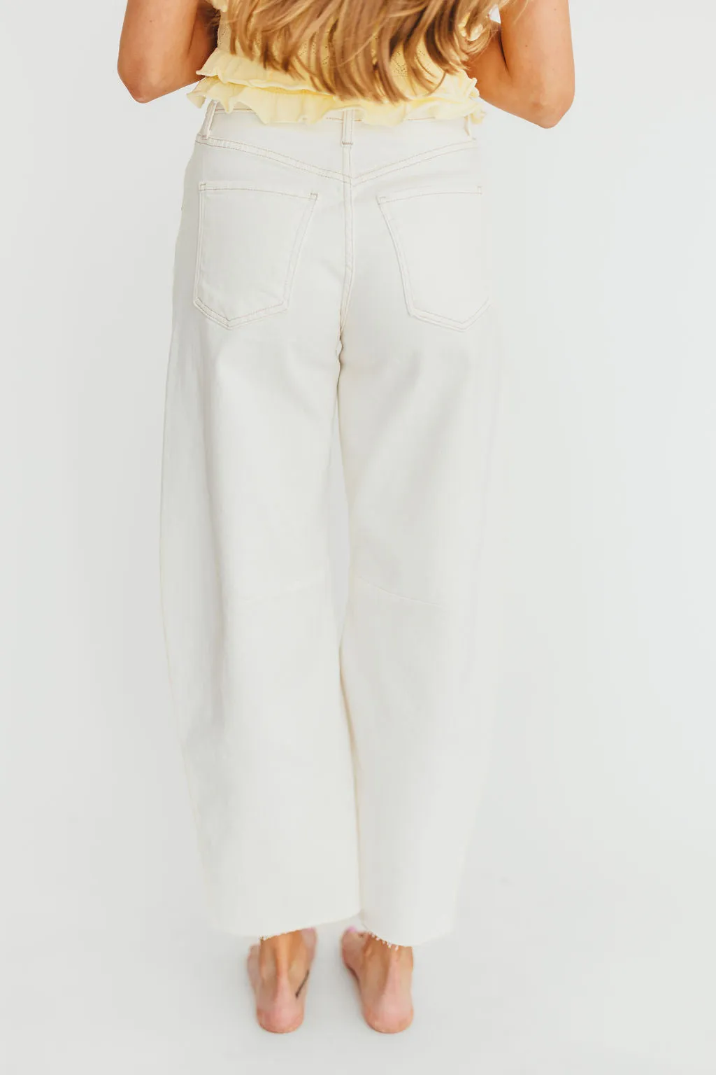Whitley Barrel Jean in Off White sold by Worth Collective product image thumbnail 3