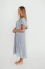 Eloise Flutter Sleeve Midi Dress in Slate sold by Worth Collective