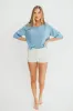 Rin Frilly Textured Shorts in Ivory sold by Worth Collective