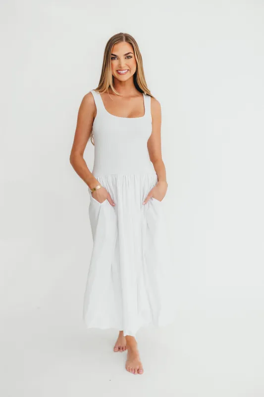 Betty Dress in White sold by Worth Collective