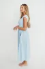 Delia Midi Dress in Blue sold by Worth Collective