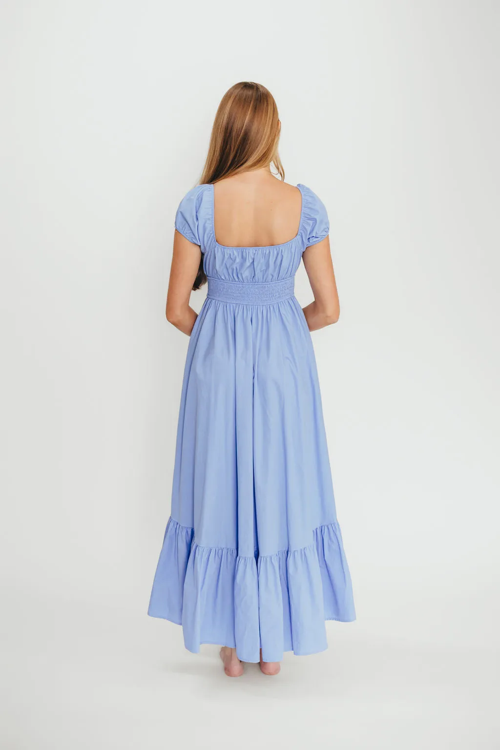Hannah Midi Dress in Light Blue sold by Worth Collective product image thumbnail 5