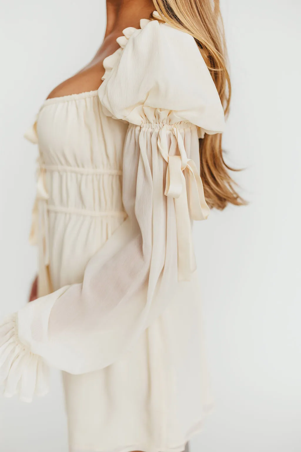 Macbeth Mini Dress in Cream sold by Worth Collective product image thumbnail 3