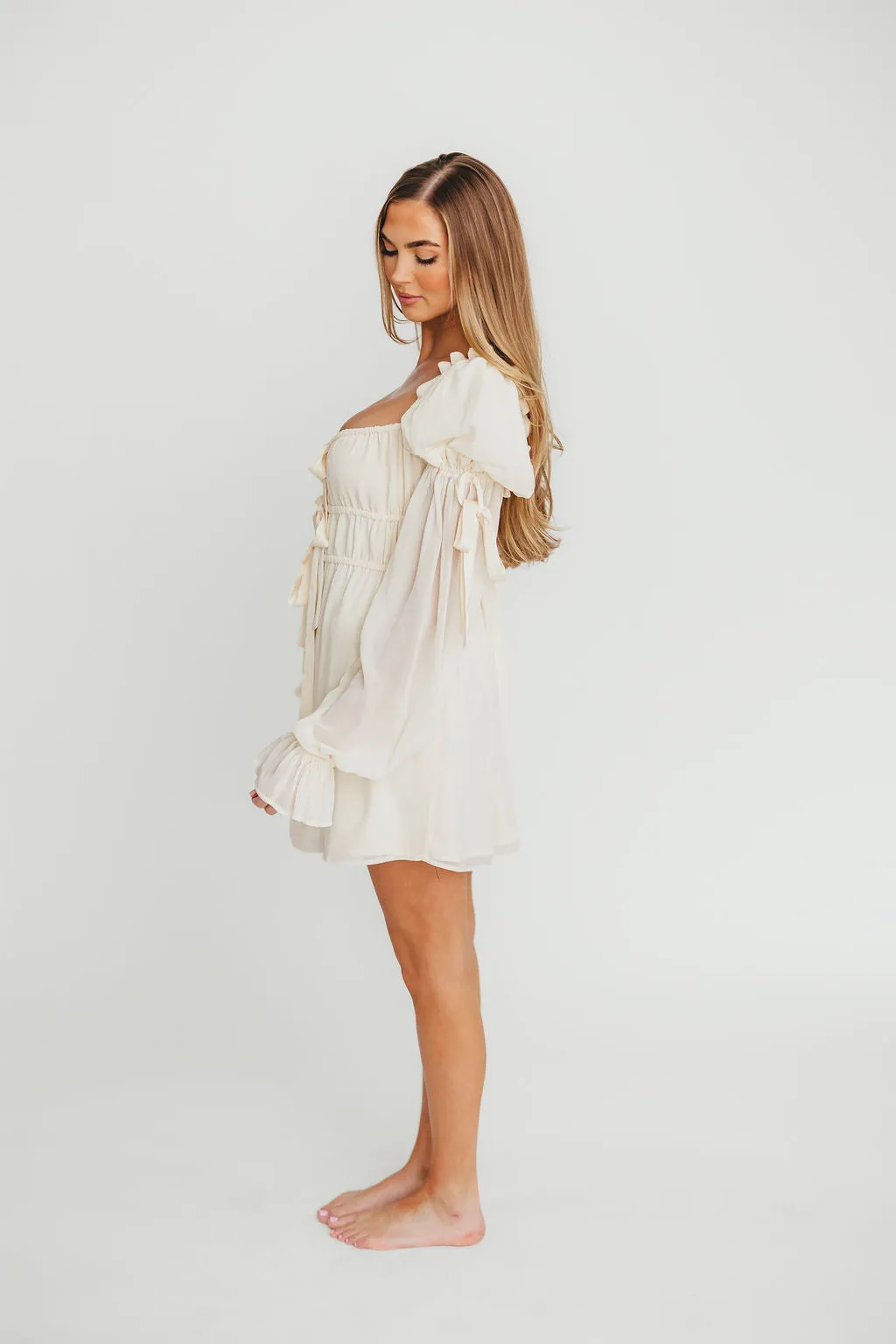 Macbeth Mini Dress in Cream sold by Worth Collective product image thumbnail 2
