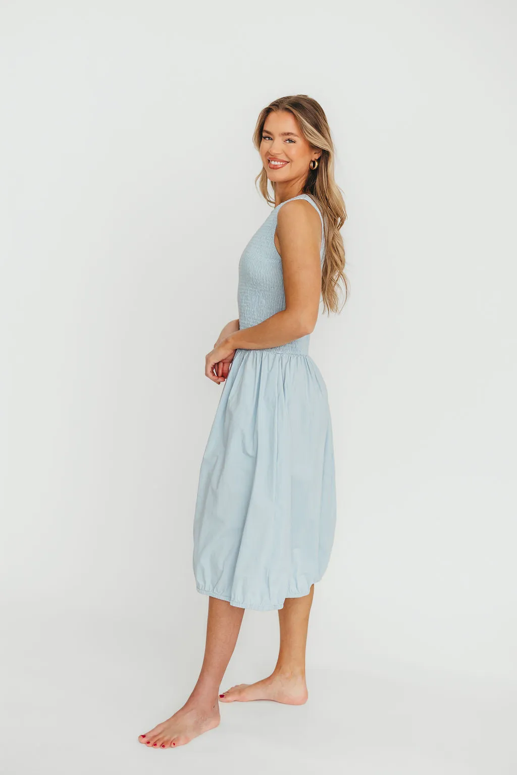 Isla 100% Cotton Dress in Blue sold by Worth Collective product image thumbnail 5