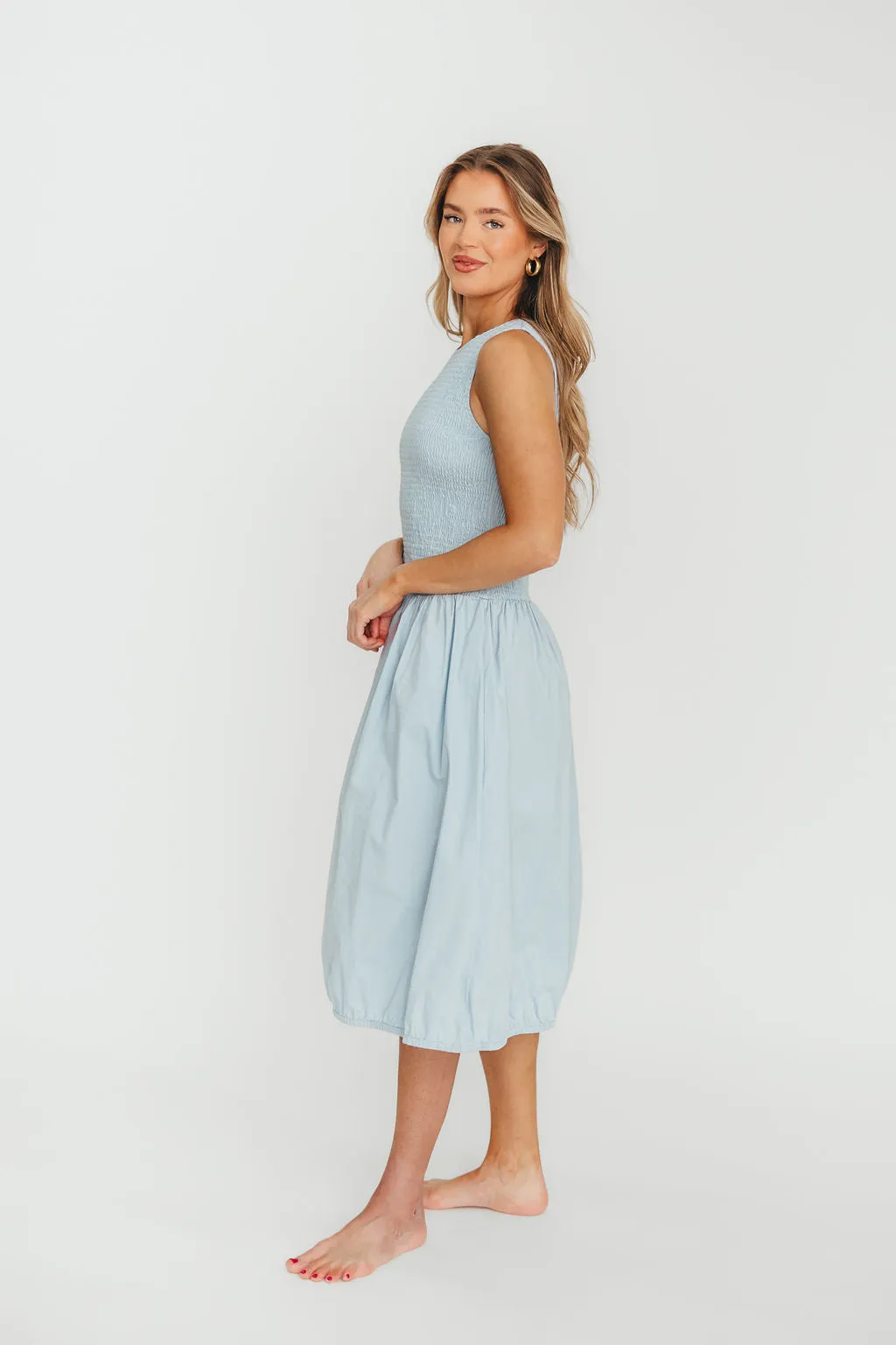 Isla 100% Cotton Dress in Blue sold by Worth Collective product image thumbnail 4