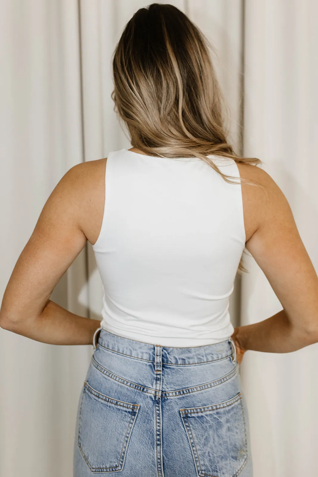 Alaia Halter Neck Bodysuit in Ivory *Final-Sale* sold by Worth Collective product image thumbnail 4