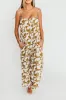 Leilani Geo Print Jumpsuit in Olive sold by Worth Collective