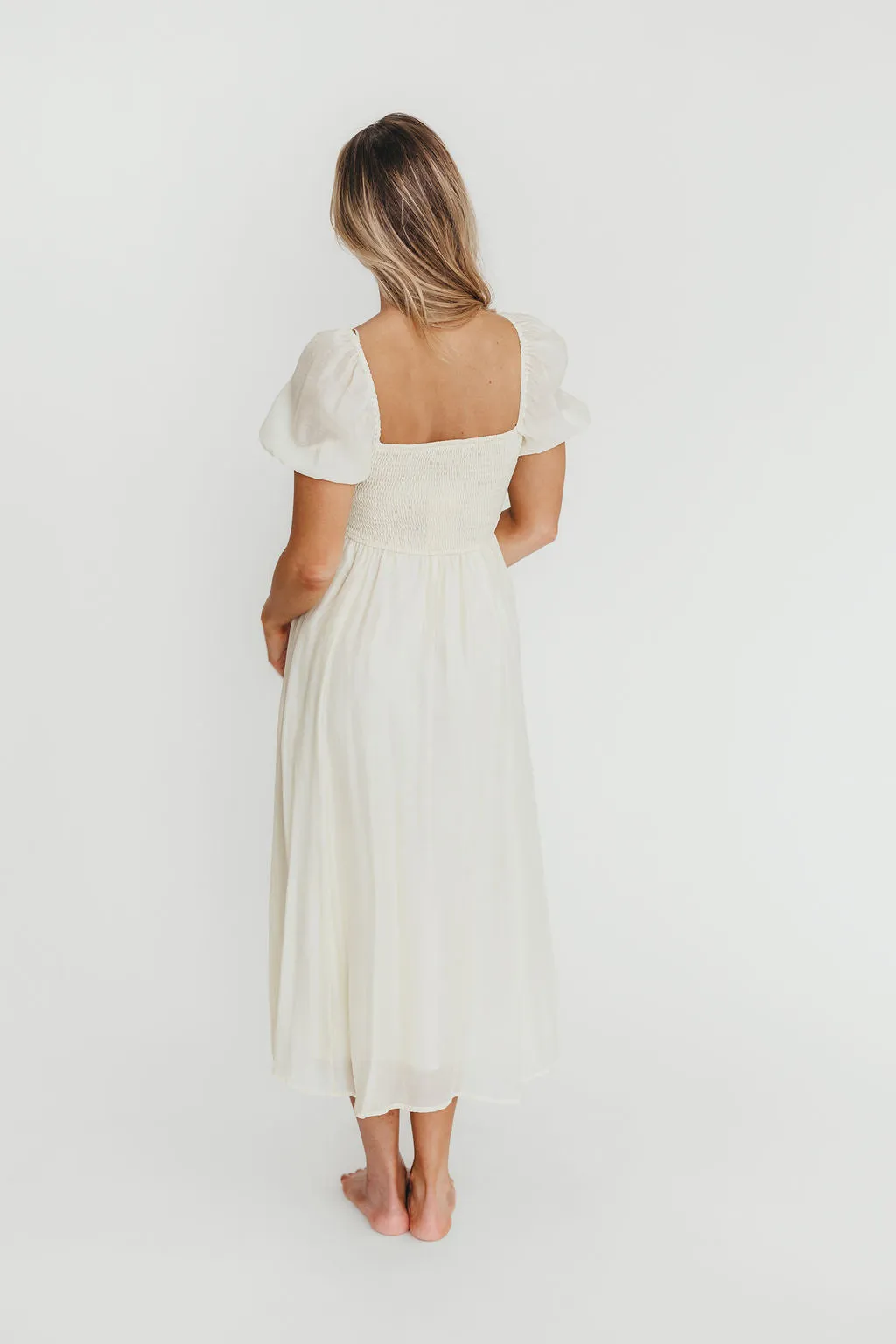 Stevie Bustier Midi Dress in Cream sold by Worth Collective product image thumbnail 3