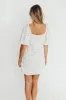 Eleanor Mini Dress in Ivory sold by Worth Collective