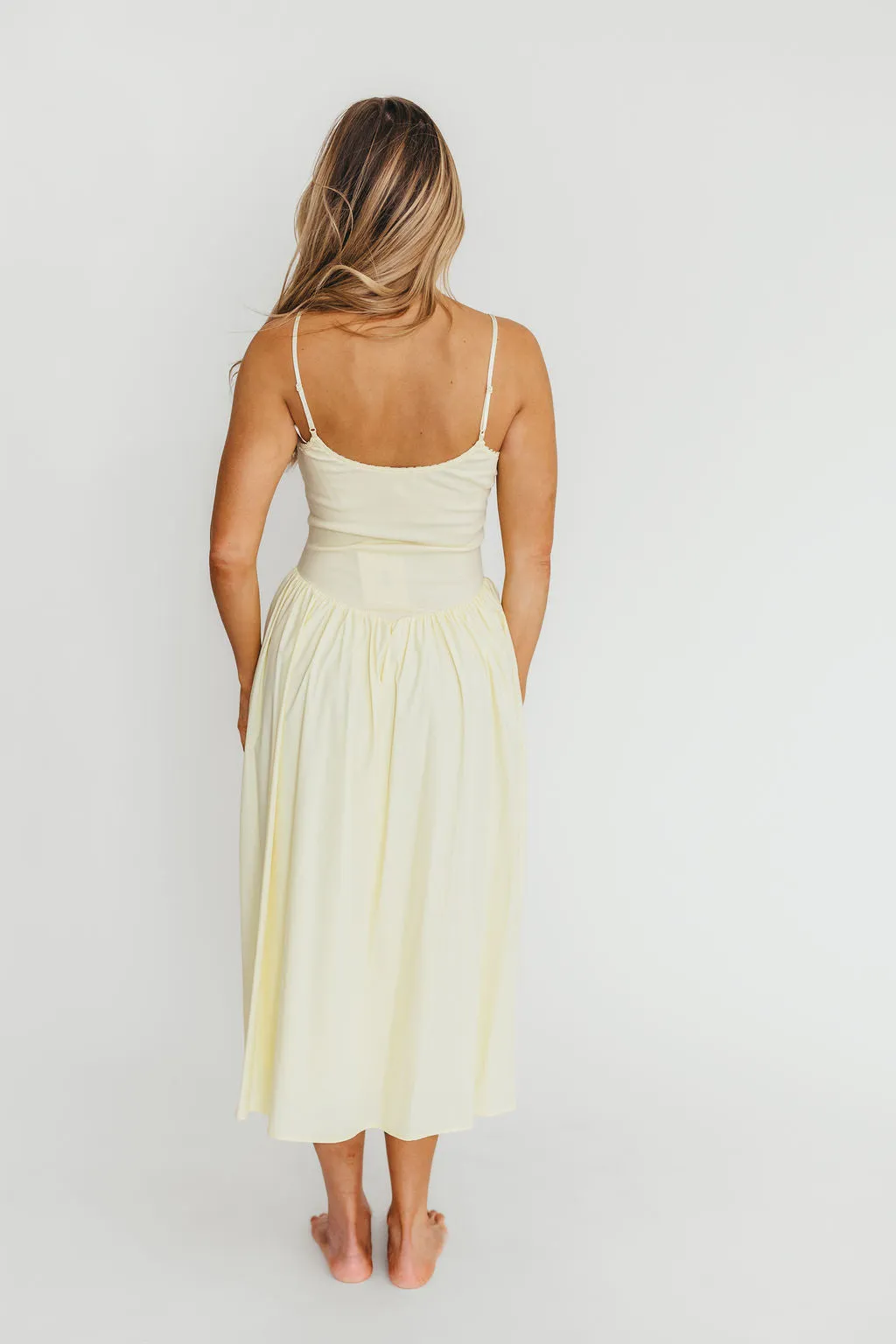 Lucy Midi Dress in Yellow sold by Worth Collective product image thumbnail 4