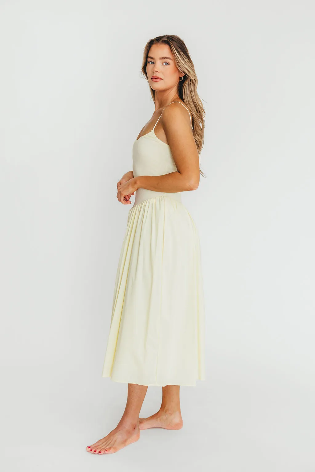 Lucy Midi Dress in Yellow sold by Worth Collective product image thumbnail 2