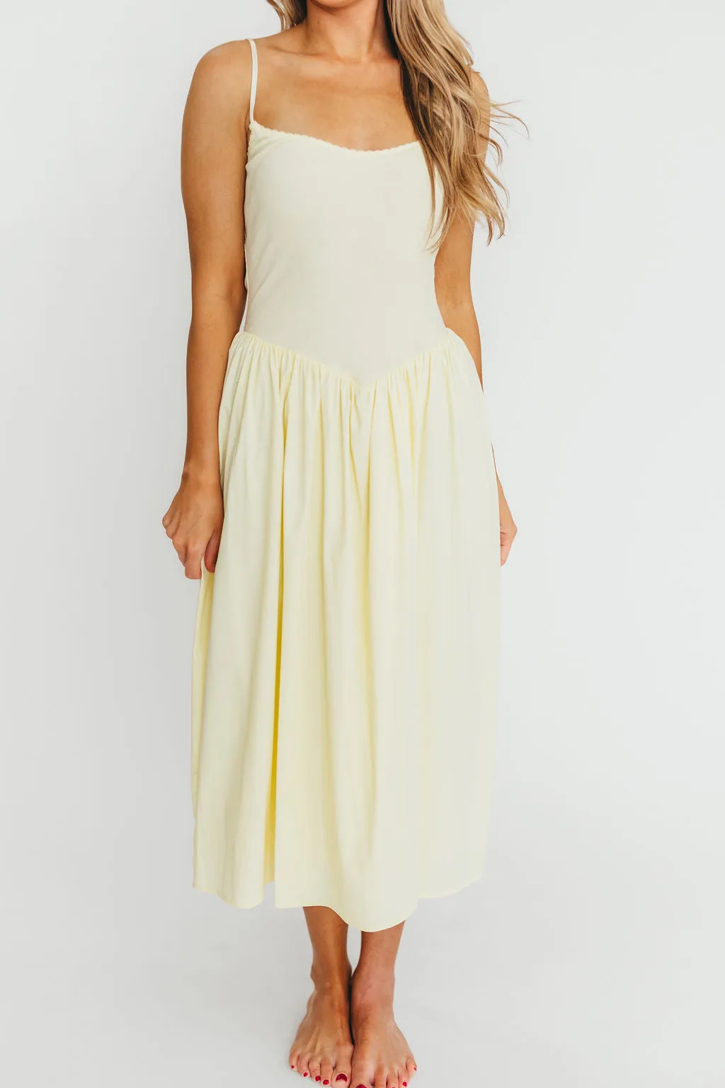 Lucy Midi Dress in Yellow sold by Worth Collective product image thumbnail 3