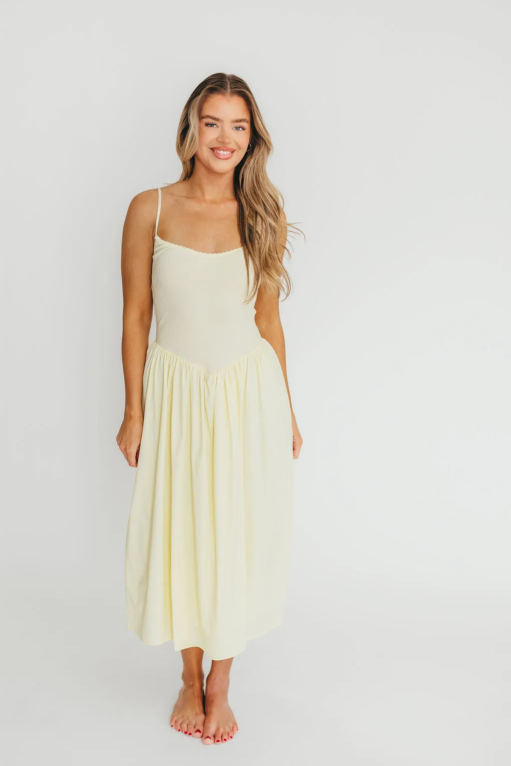 Lucy Midi Dress in Yellow sold by Worth Collective product image thumbnail 5