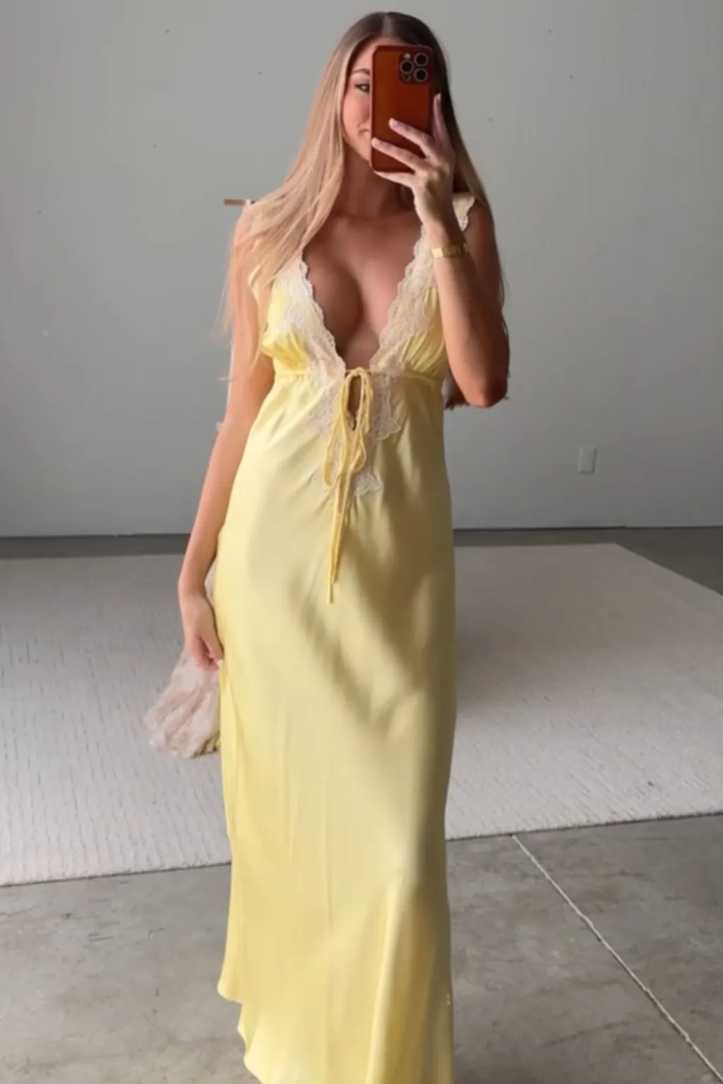 Seraphina Maxi Dress in Banana sold by Worth Collective product image thumbnail 4