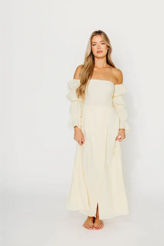 Haden Maxi Dress in Cream sold by Worth Collective