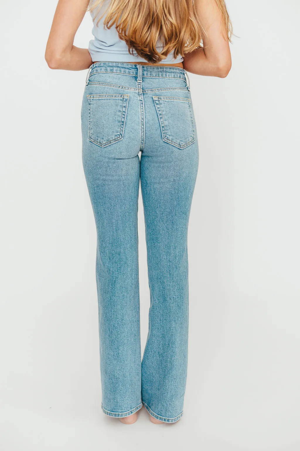 Indie Low Rise Vintage Slim Bootcut in Light Denim *Final-Sale* sold by Worth Collective product image thumbnail 3