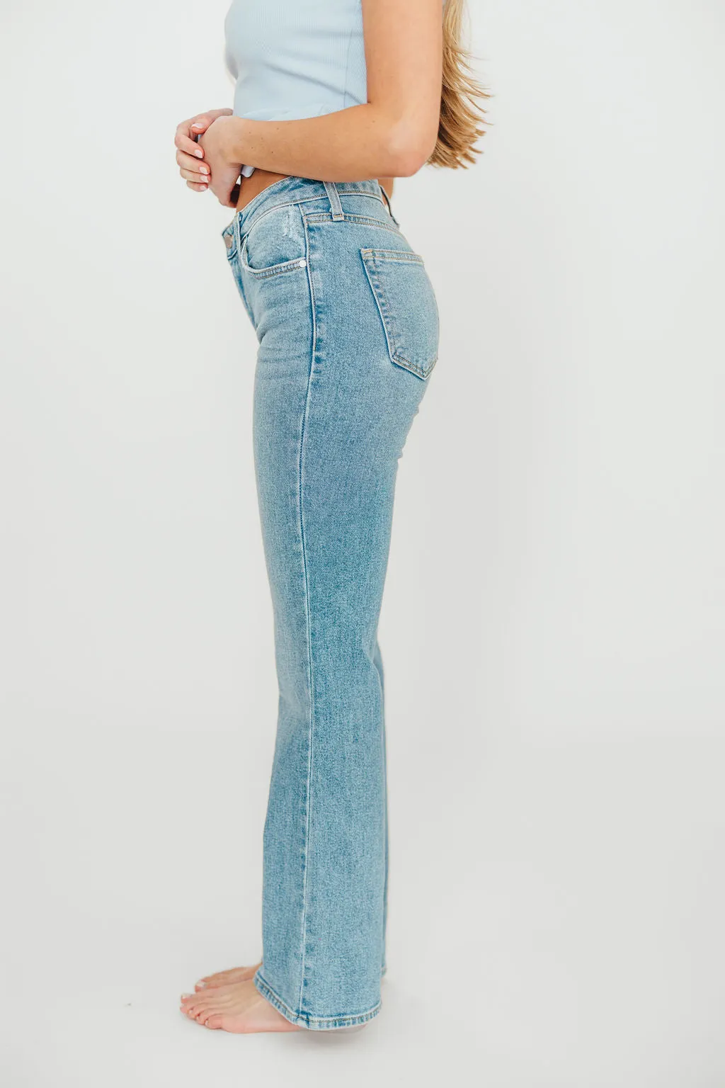 Indie Low Rise Vintage Slim Bootcut in Light Denim *Final-Sale* sold by Worth Collective product image thumbnail 2
