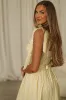Garcelle Wallpaper Floral Tiered Midi Dress in Yellow sold by Worth Collective