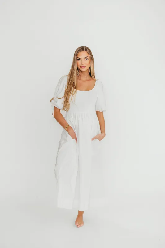 Vega Dress in White sold by Worth Collective