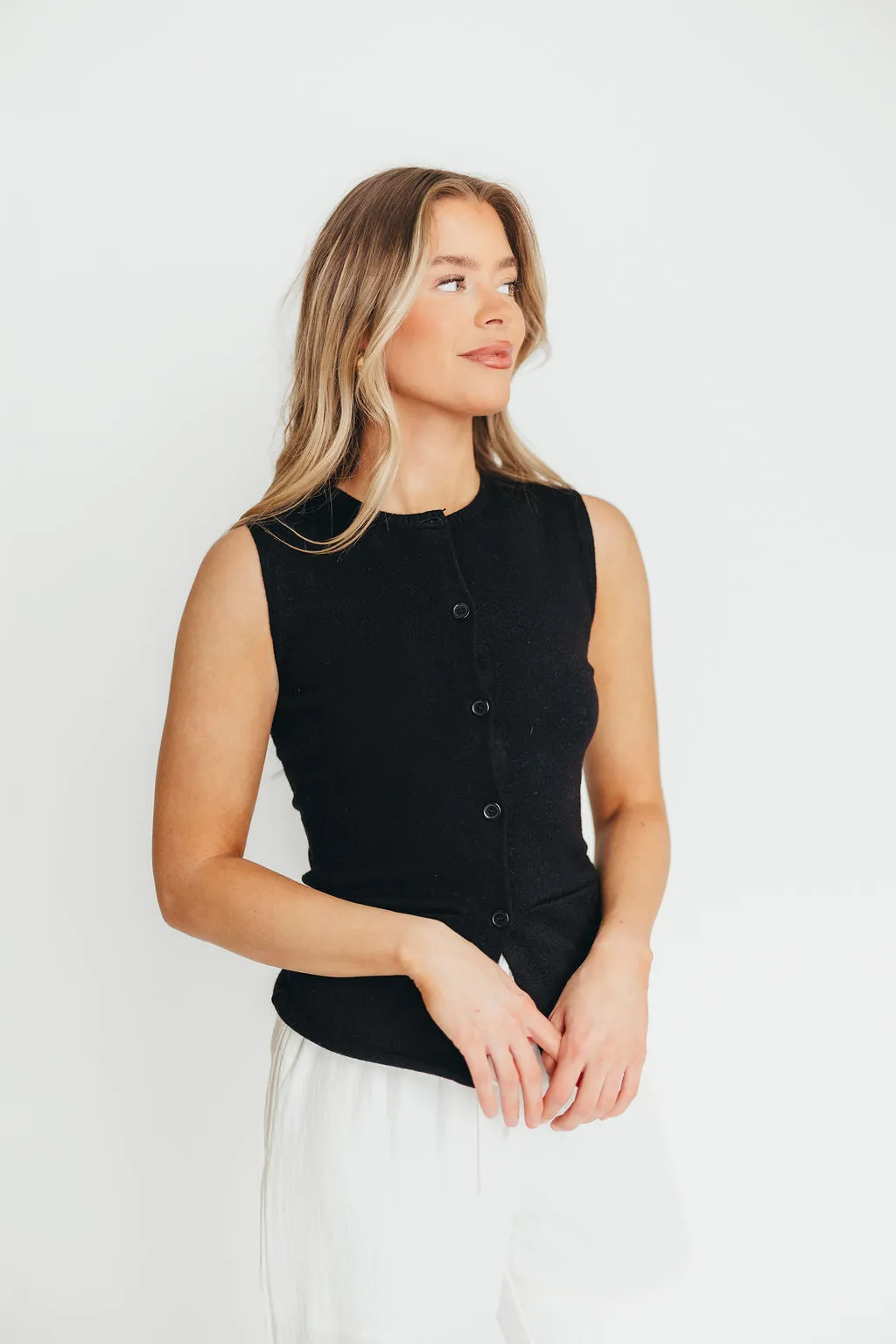 Mila Knit Top in Black - Nursing Friendly sold by Worth Collective