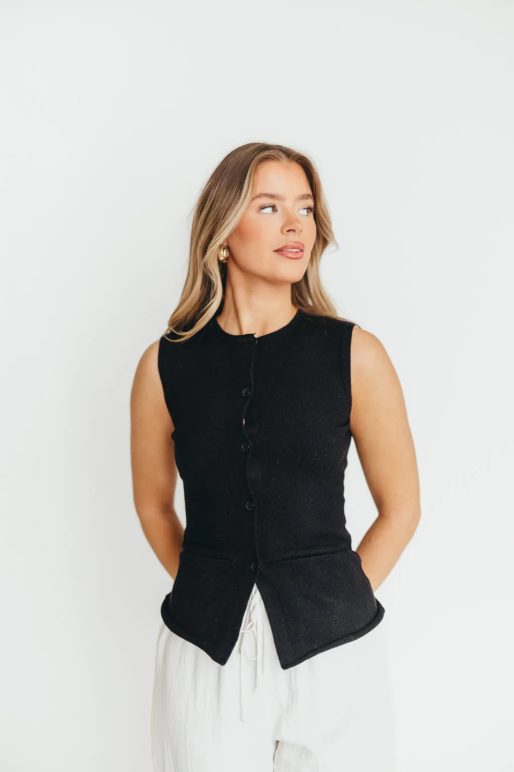 Mila Knit Top in Black - Nursing Friendly sold by Worth Collective product image thumbnail 3
