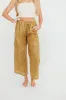 Kimora 100% Linen Pants in Brown Olive sold by Worth Collective