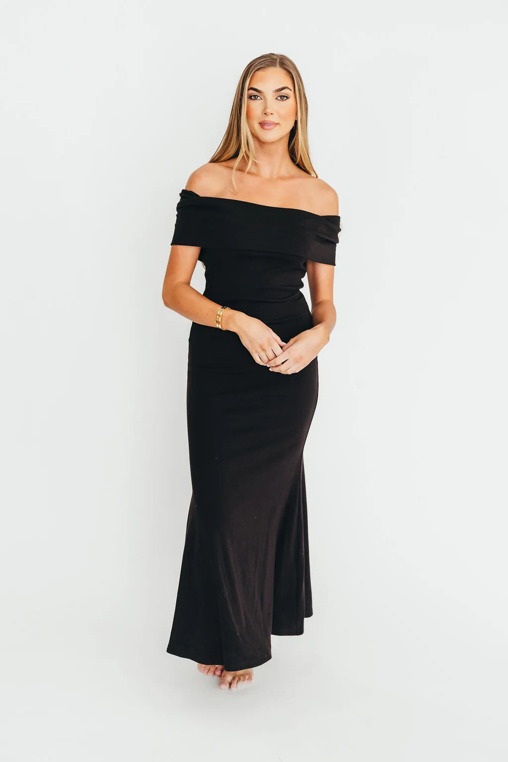 Monroe Maxi Dress in Black - Bump Friendly *Final-Sale* sold by Worth Collective product image thumbnail 5