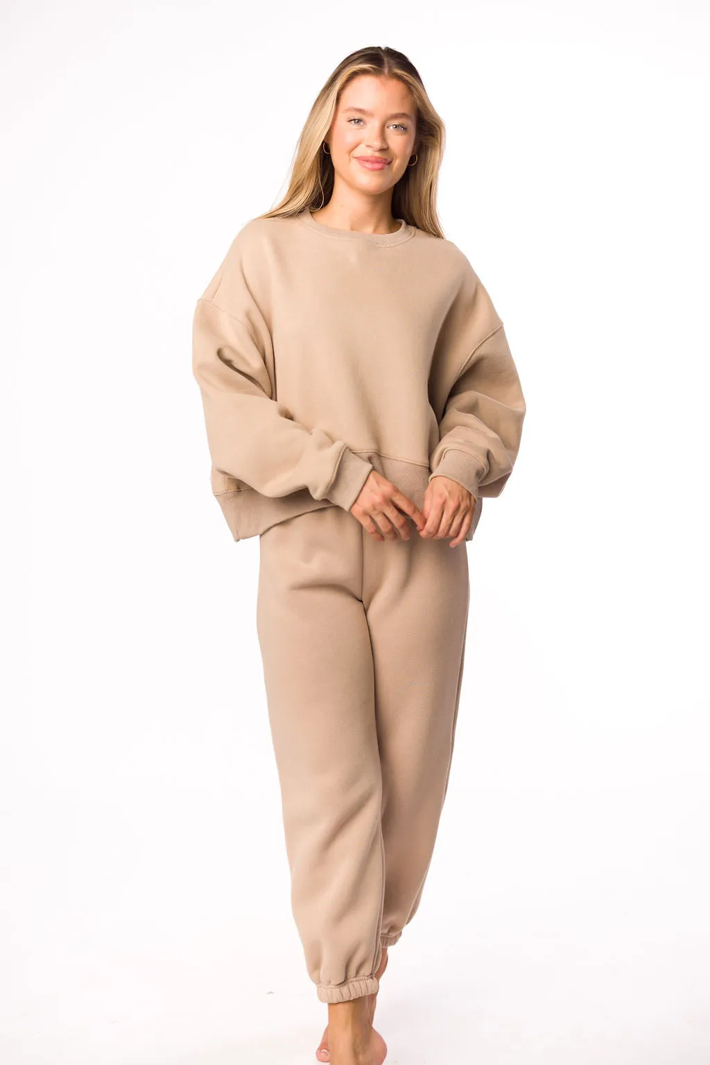 Comfy Cozy Sweatpants in Mocha sold by Worth Collective product image thumbnail 5
