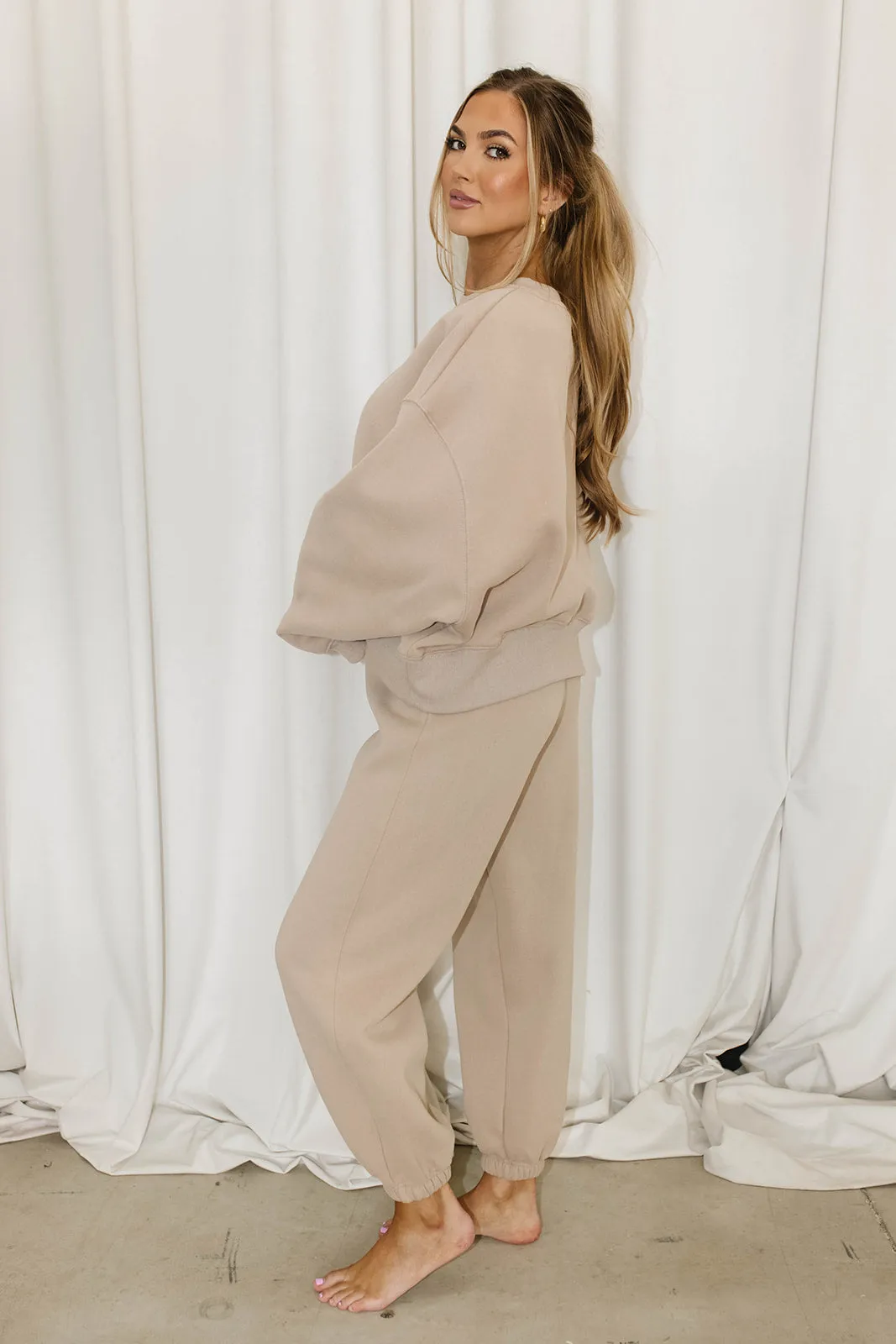 Comfy Cozy Sweatpants in Mocha sold by Worth Collective product image thumbnail 2