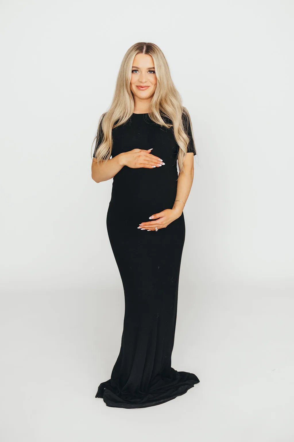 The Charlie Ribbed Maxi Dress in Black *Final Sale* sold by Worth Collective product image thumbnail 3