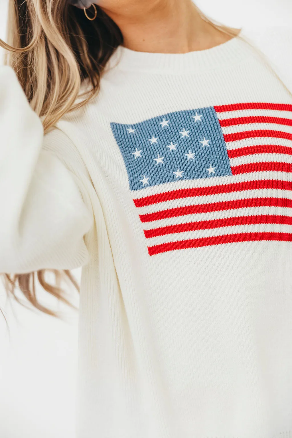 American Honey Sweater in White sold by Worth Collective product image thumbnail 5