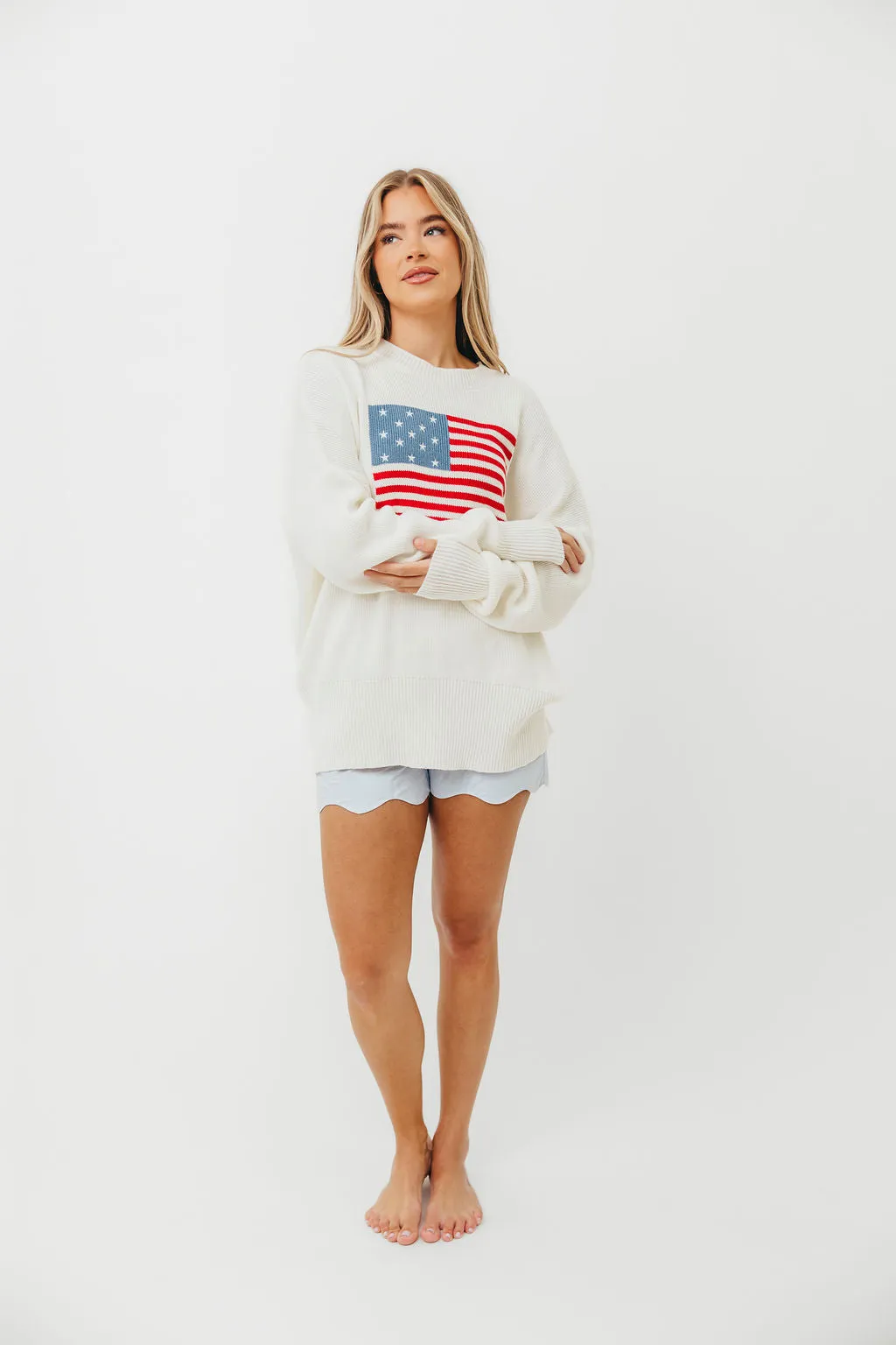 American Honey Sweater in White sold by Worth Collective product image thumbnail 2