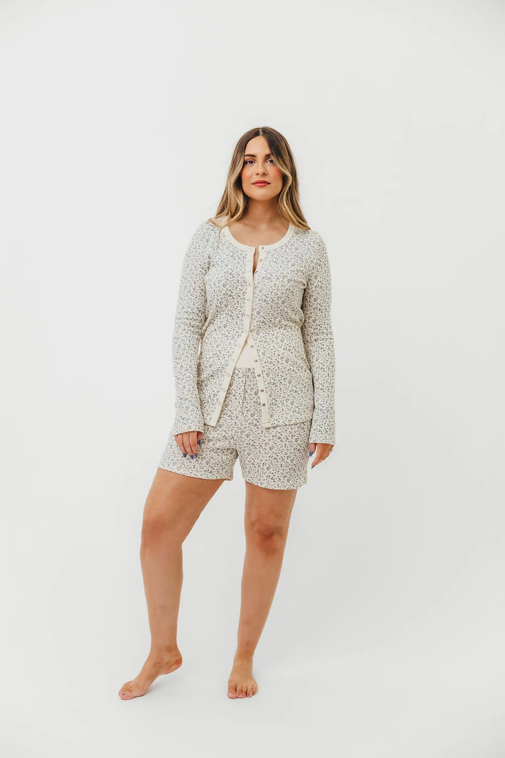 Rori Maternity Pajama Set in Ivory - Bump Friendly sold by Worth Collective product image thumbnail 2