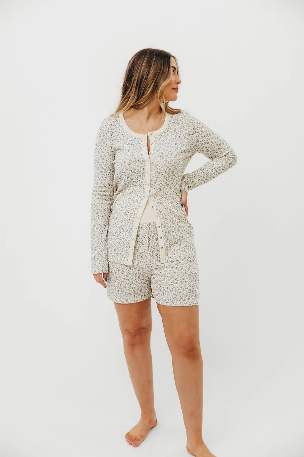 Rori Maternity Pajama Set in Ivory - Bump Friendly sold by Worth Collective product image thumbnail 5