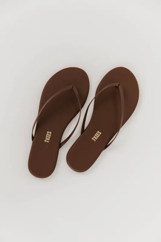 TKEES Foundations Matte Flip Flop Sandal in Cappuccino sold by Worth Collective