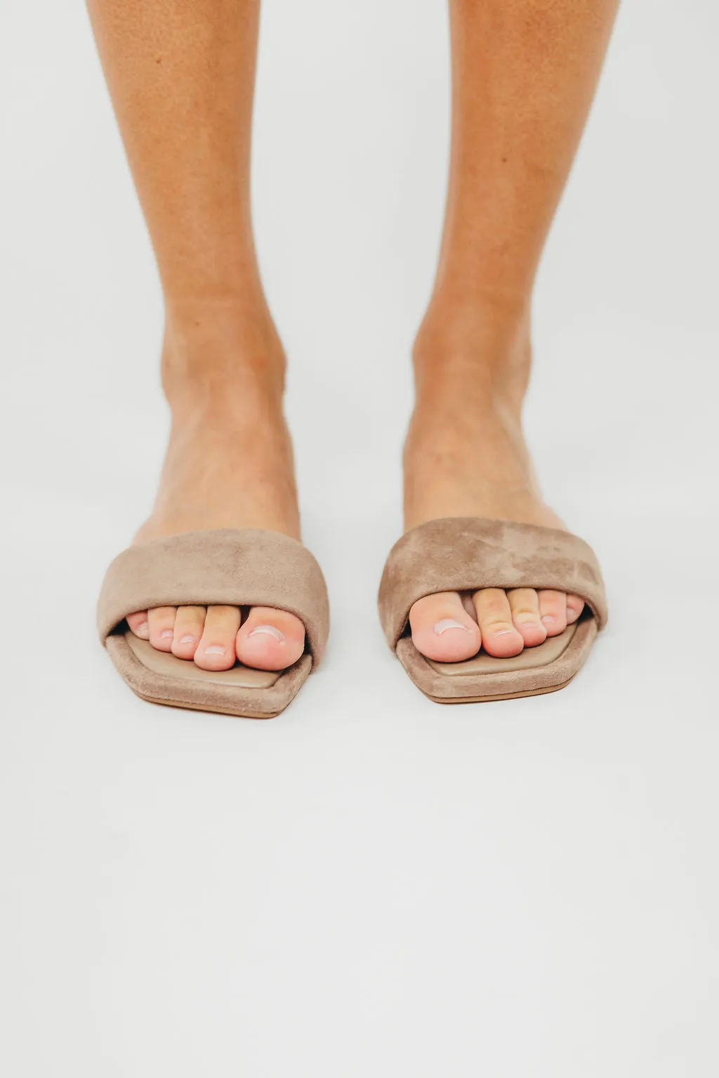 Lumina Taupe Suede Sandal *Final-Sale* sold by Worth Collective