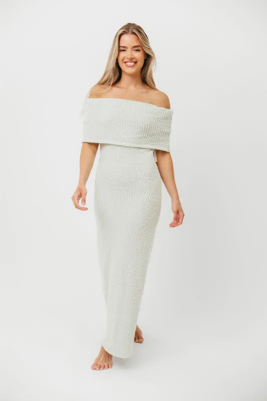 Brit Maxi Dress in Seafoam - Bump Friendly sold by Worth Collective