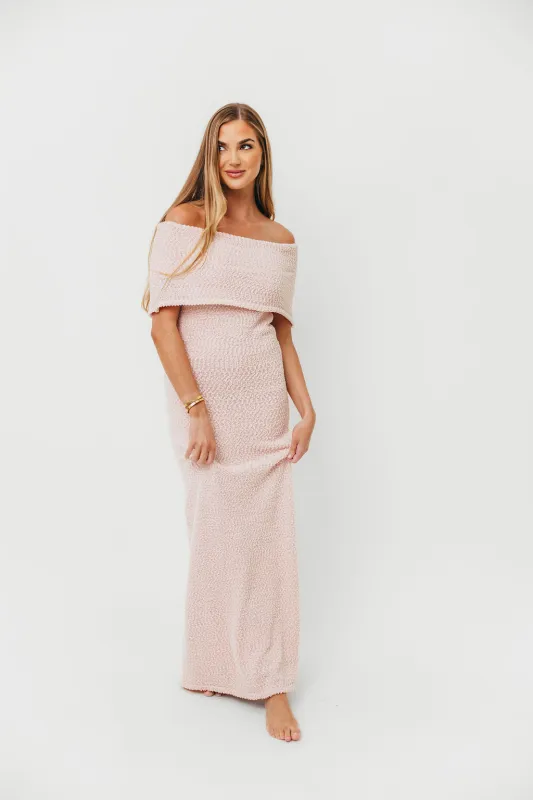 Brit Maxi Dress in Dusty Pink - Bump Friendly sold by Worth Collective
