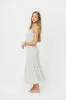Sidney Floral Mermaid Midi Dress in Ivory sold by Worth Collective