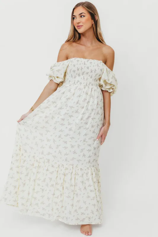 Livvy 100% Cotton Maxi Dress in Lilac Floral - Bump Friendly & Inclusive Sizing sold by Worth Collective