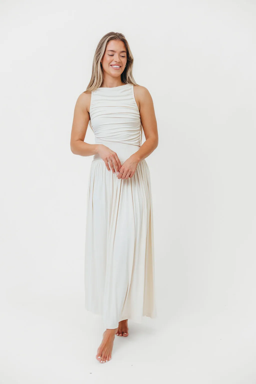 Leni Maxi Dress in Cream sold by Worth Collective product image thumbnail 2
