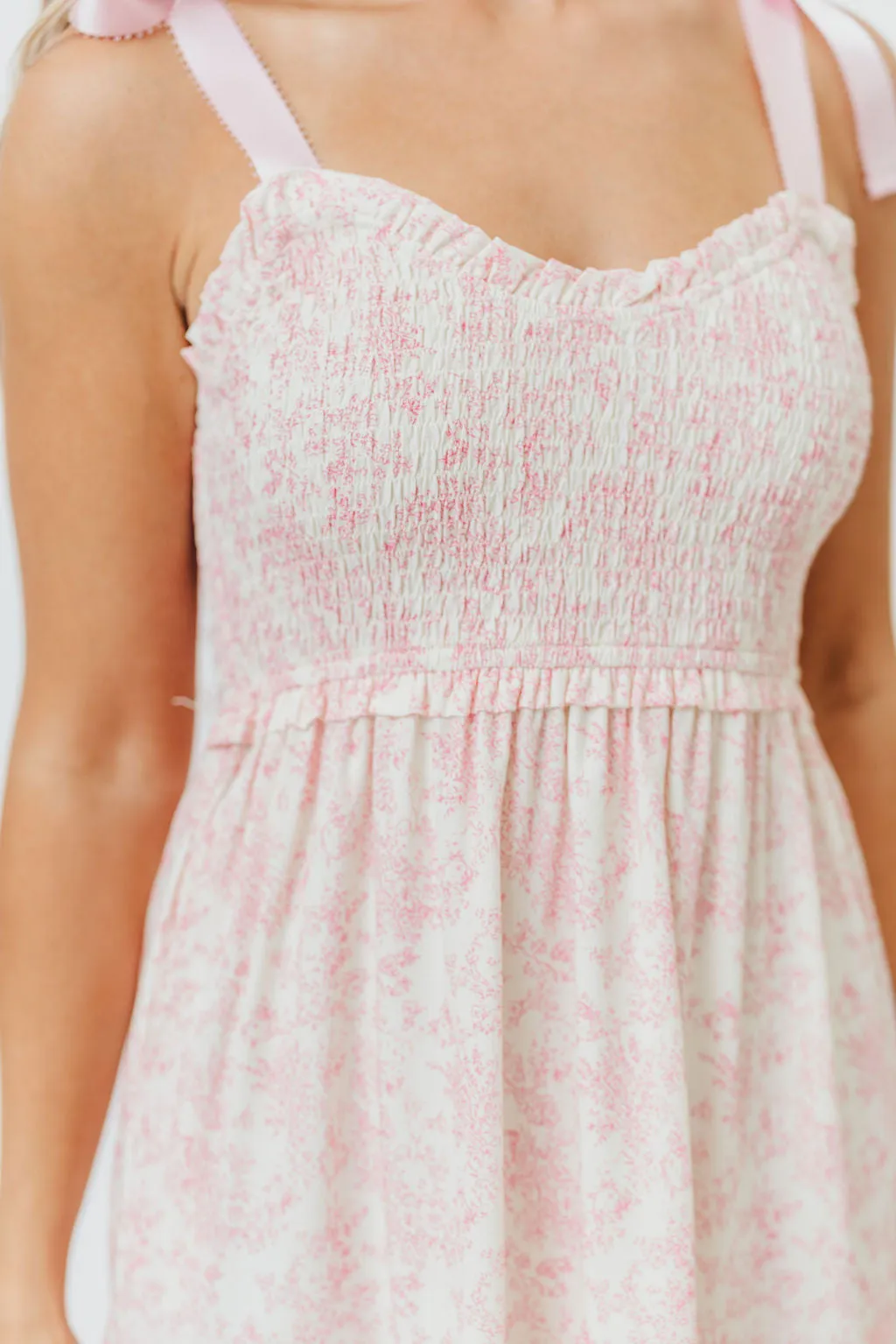 Lottie Tiered Maxi Dress in Pink Floral sold by Worth Collective product image thumbnail 5